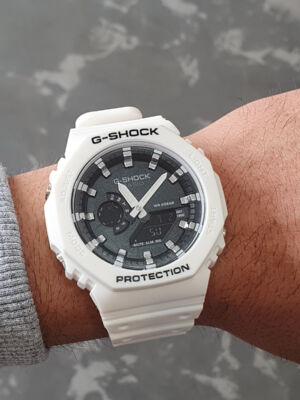 Relógio G-Shock Analógico Digital – Branco