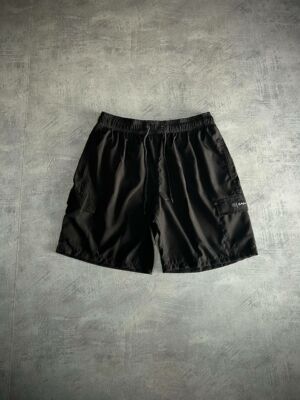 Shorts Stranger Tactel Cargo Letters Tag (Preto)