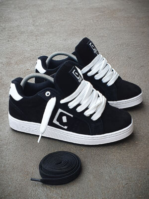 Qix Combat Suede Preto Branco