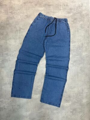 Calça Jeans Balão Reta Stranger (Azul Escuro)