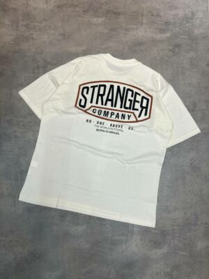 Camiseta Stranger Oversized College Diagram (Marfim)