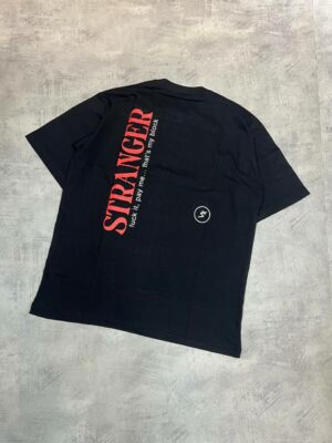 Camiseta Stranger Oversized Fuck It Pay Me (Preta)