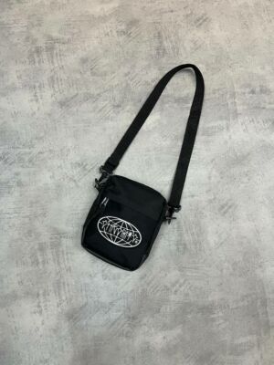 Shoulder Bag Chronic Tag World Bordado - Preta