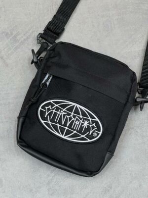 Shoulder Bag Chronic Tag World Bordado - Preta