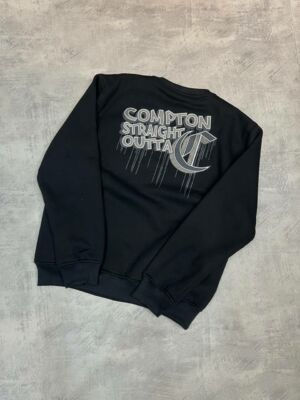 Moletom Careca Compton  Straight - Preto