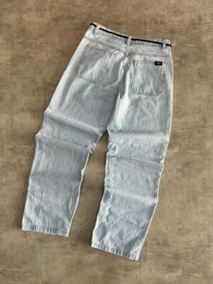 Calça Baggy 4ticity Bordado Laranja - Jeans